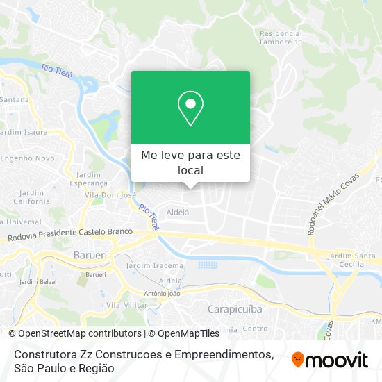Construtora Zz Construcoes e Empreendimentos mapa