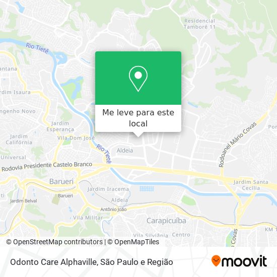 Odonto Care Alphaville mapa