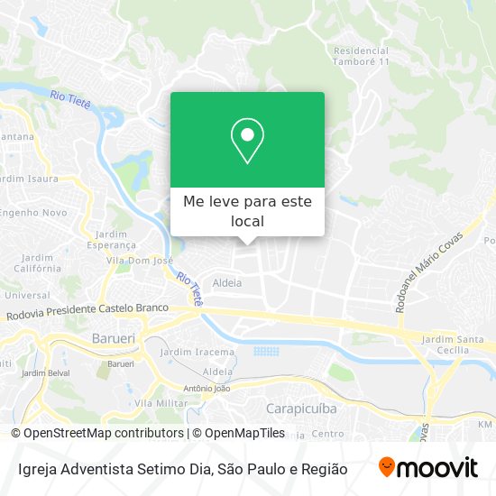 Igreja Adventista Setimo Dia mapa