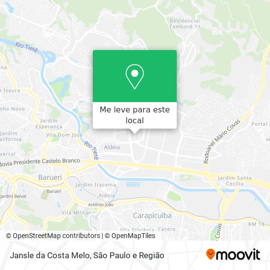 Jansle da Costa Melo mapa