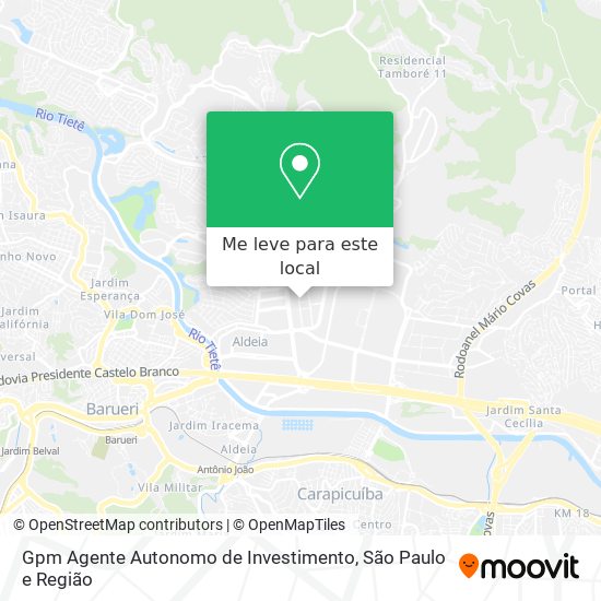 Gpm Agente Autonomo de Investimento mapa