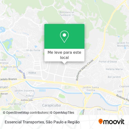 Essencial Transportes mapa