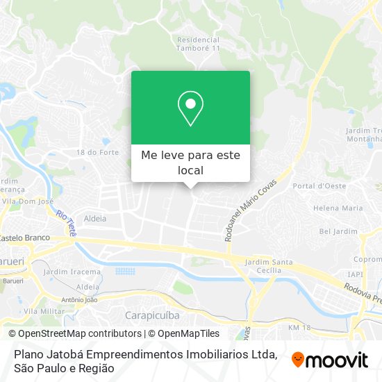Plano Jatobá Empreendimentos Imobiliarios Ltda mapa