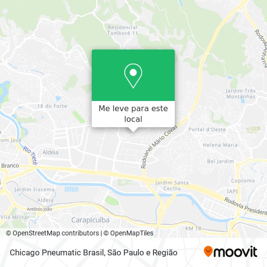 Chicago Pneumatic Brasil mapa
