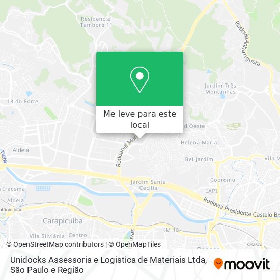 Unidocks Assessoria e Logistica de Materiais Ltda mapa