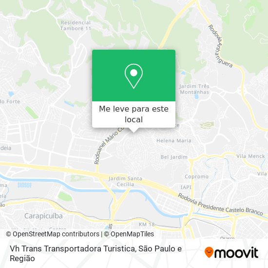 Vh Trans Transportadora Turistica mapa