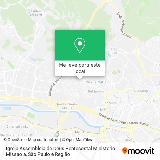 Igreja Assembleia de Deus Pentecostal Ministerio Missao a mapa