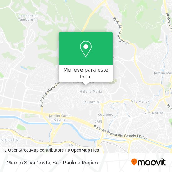 Márcio Silva Costa mapa