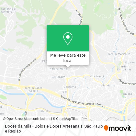 Doces da Mila - Bolos e Doces Artesanais mapa