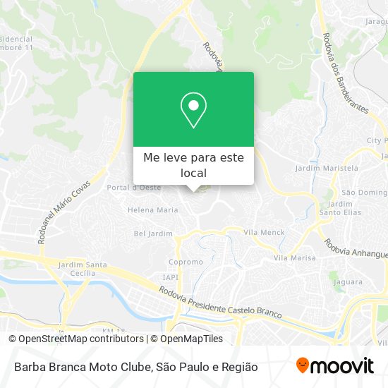 Barba Branca Moto Clube mapa