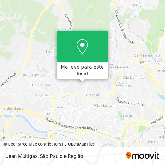 Jean Multigás mapa