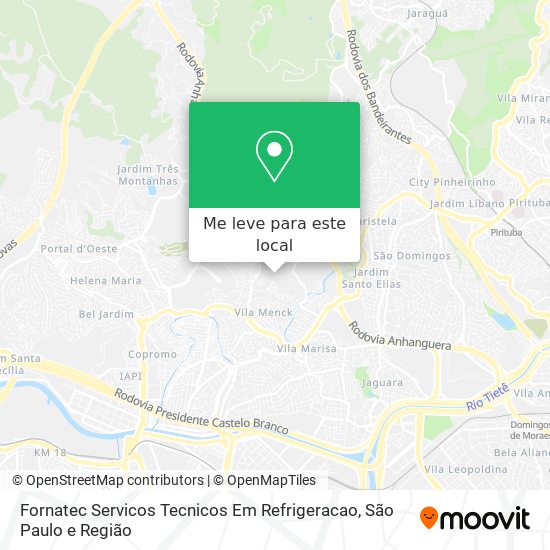 Fornatec Servicos Tecnicos Em Refrigeracao mapa