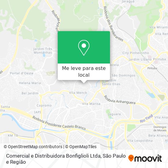 Comercial e Distribuidora Bonfiglioli Ltda mapa