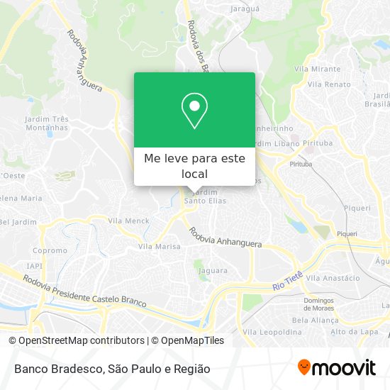 Banco Bradesco mapa