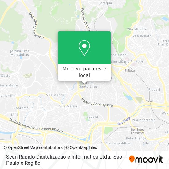 Scan Rápido Digitalização e Informática Ltda. mapa