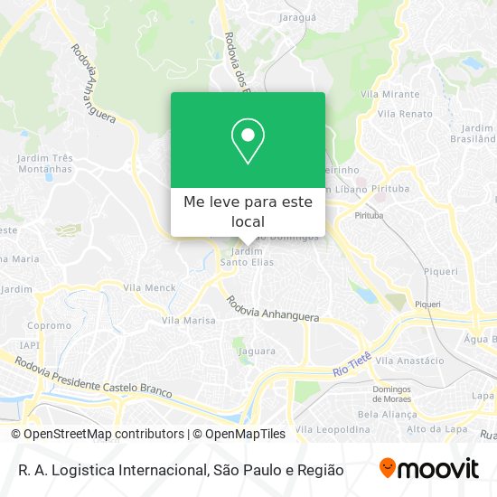 R. A. Logistica Internacional mapa