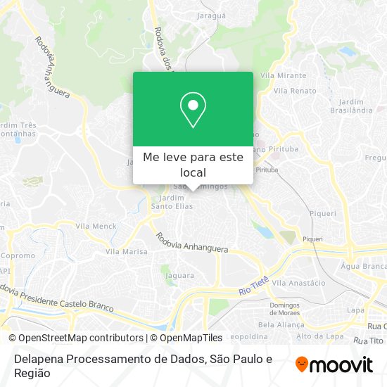 Delapena Processamento de Dados mapa