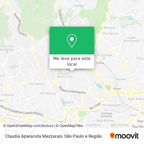 Claudia Aparecida Mezzarani mapa