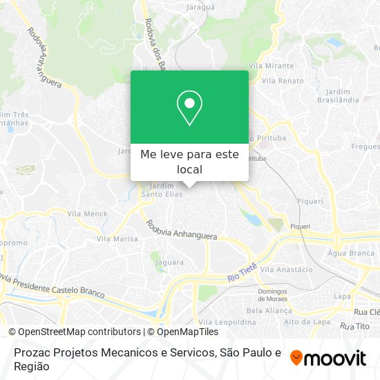 Prozac Projetos Mecanicos e Servicos mapa