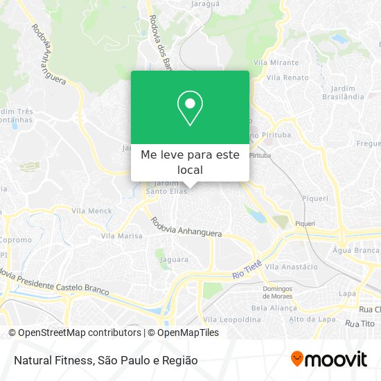 Natural Fitness mapa