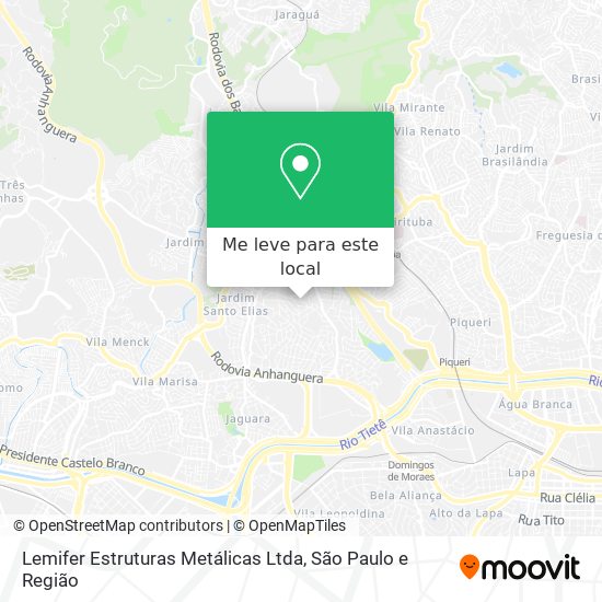 Lemifer Estruturas Metálicas Ltda mapa