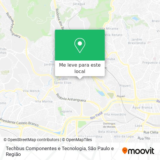 Techbus Componentes e Tecnologia mapa