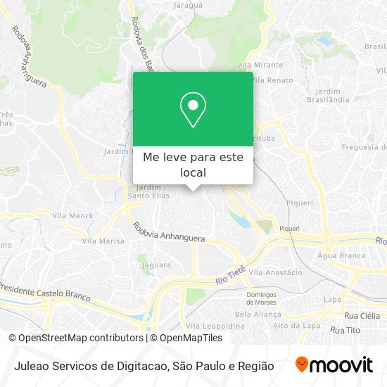 Juleao Servicos de Digitacao mapa