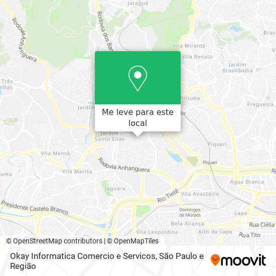 Okay Informatica Comercio e Servicos mapa