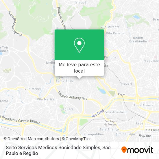 Seito Servicos Medicos Sociedade Simples mapa