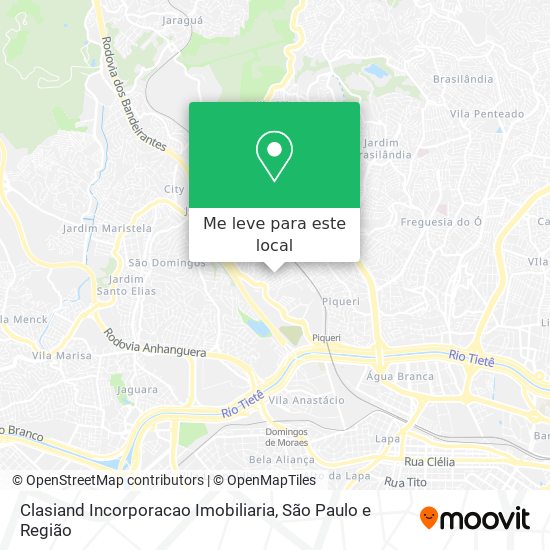 Clasiand Incorporacao Imobiliaria mapa