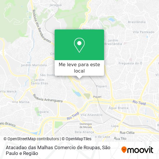 Atacadao das Malhas Comercio de Roupas mapa