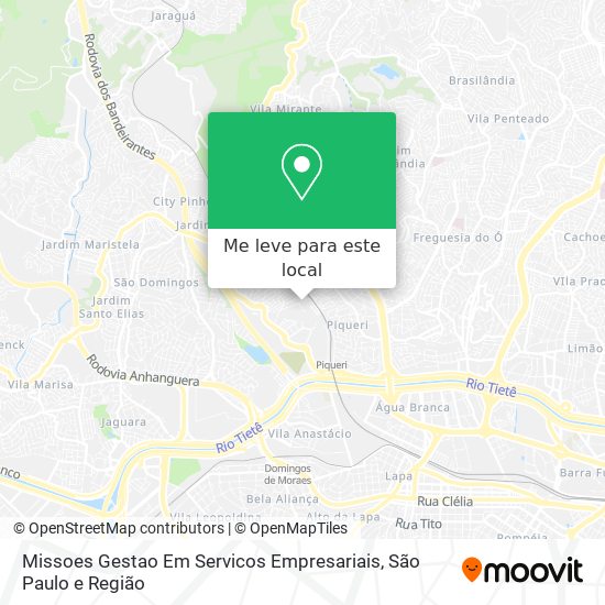 Missoes Gestao Em Servicos Empresariais mapa