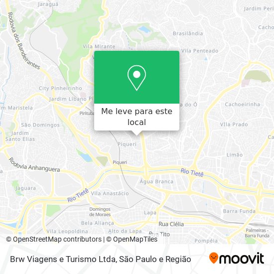 Brw Viagens e Turismo Ltda mapa