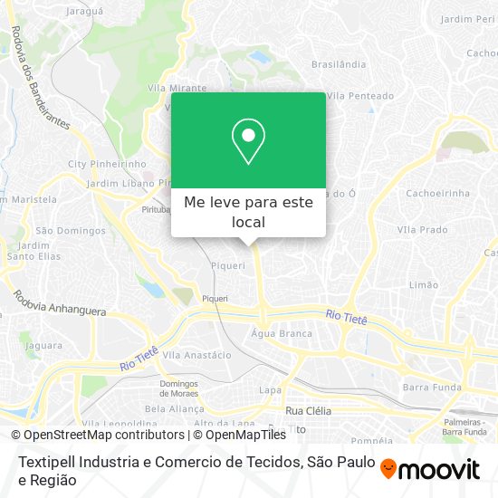 Textipell Industria e Comercio de Tecidos mapa