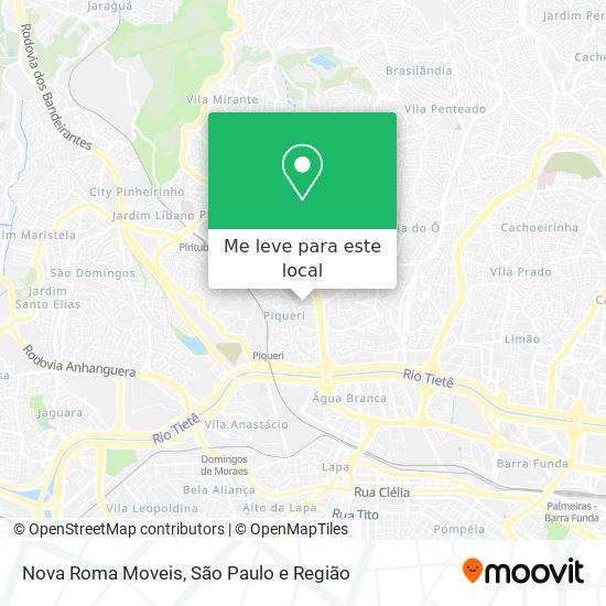 Nova Roma Moveis mapa