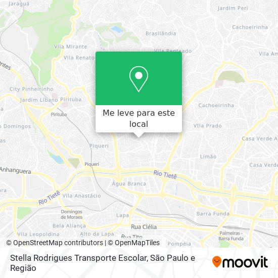 Stella Rodrigues Transporte Escolar mapa