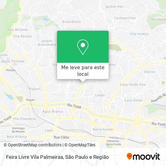 Feira Livre Vila Palmeiraa mapa