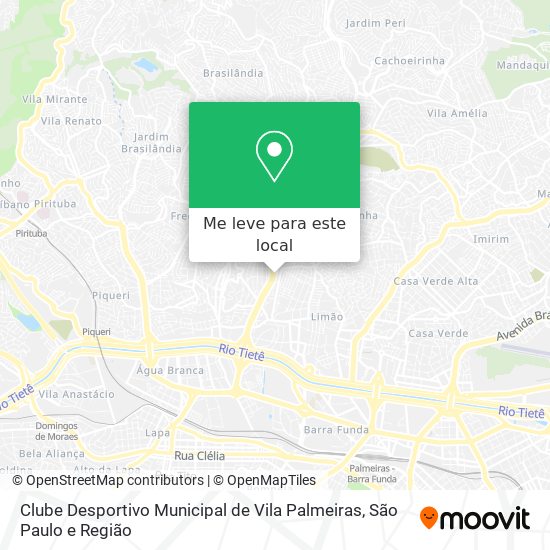 Clube Desportivo Municipal de Vila Palmeiras mapa