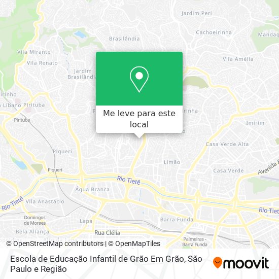 Escola de Educação Infantil de Grão Em Grão mapa