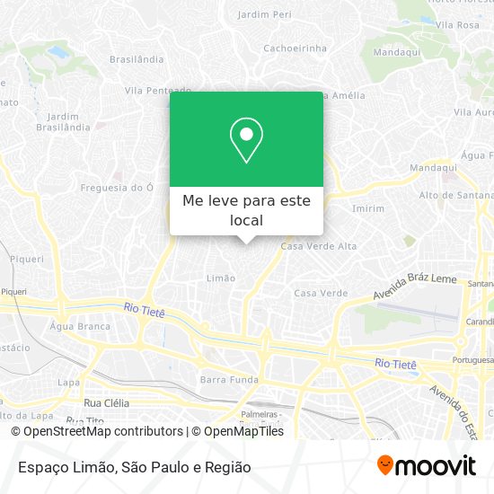 Espaço Limão mapa