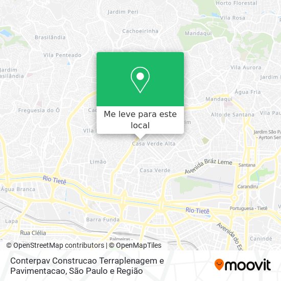 Conterpav Construcao Terraplenagem e Pavimentacao mapa