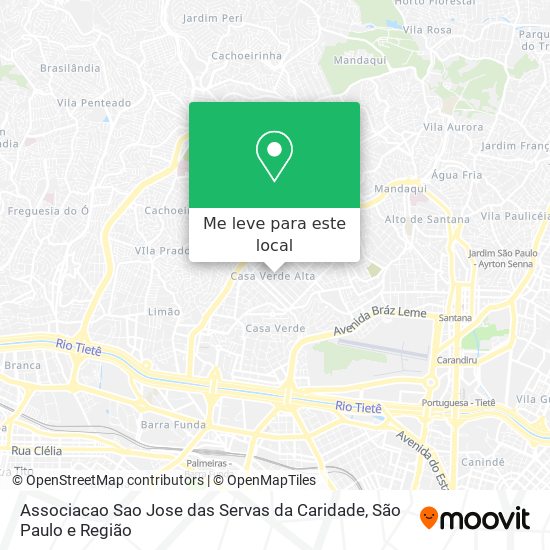 Associacao Sao Jose das Servas da Caridade mapa