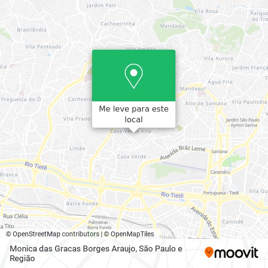 Monica das Gracas Borges Araujo mapa