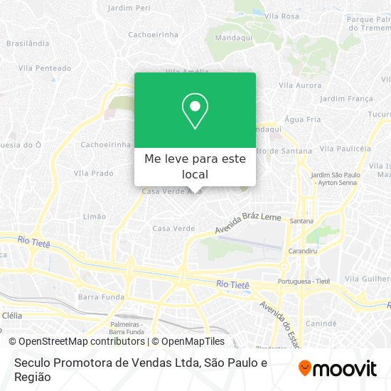 Seculo Promotora de Vendas Ltda mapa