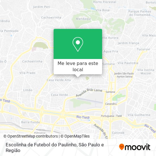 Escolinha de Futebol do Paulinho mapa