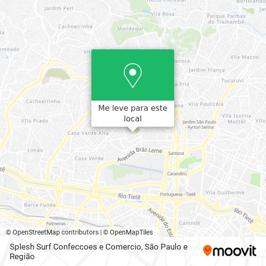 Splesh Surf Confeccoes e Comercio mapa