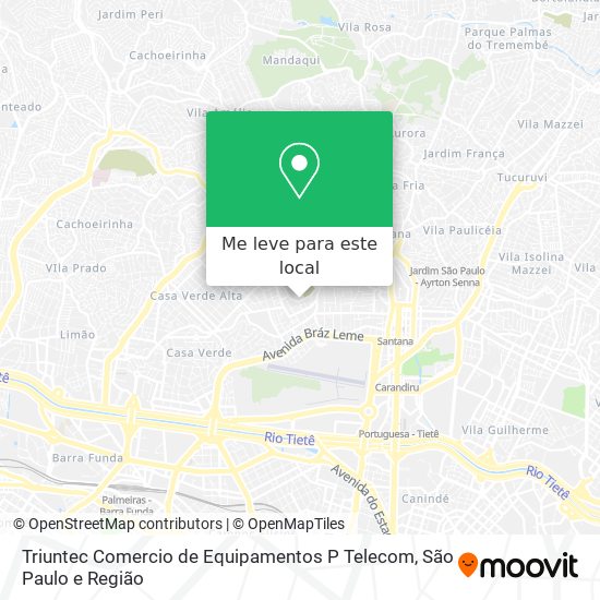 Triuntec Comercio de Equipamentos P Telecom mapa