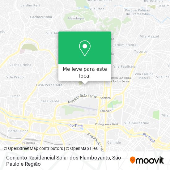 Conjunto Residencial Solar dos Flamboyants mapa