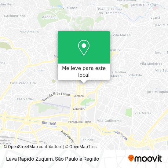 Lava Rapido Zuquim mapa