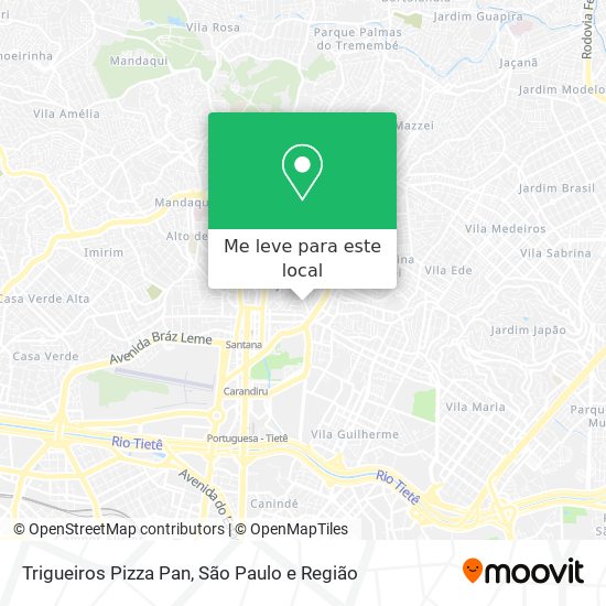 Trigueiros Pizza Pan mapa